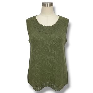 Belle Amie women's green Sleeveless blouse